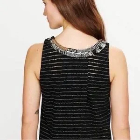 FREE PEOPLE Embellished cropped tank with tulip back size Xs - Picture 2 of 6